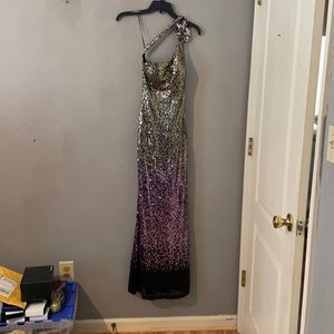 Evening Gown with Rhinestones